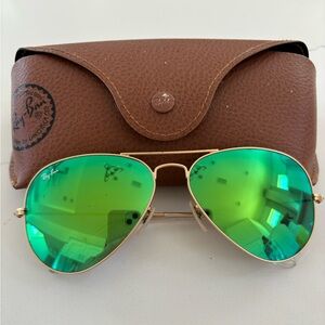 Green ray ban sunglasses